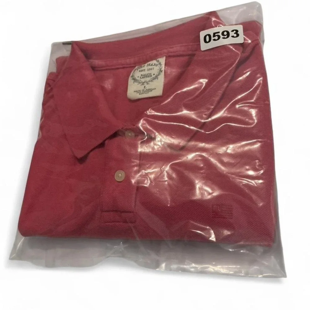 Polo Jeans Ralph Lauren Women's Pink Short Sleeve Polo Shirt Size‎ M